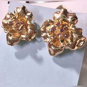 Vintage Crystal Clip-on Earrings